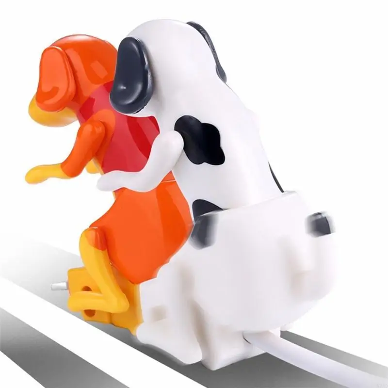 87HD for Creative Stray Dog Shaped Charging Cable with for Touch Switch Type-C Phone