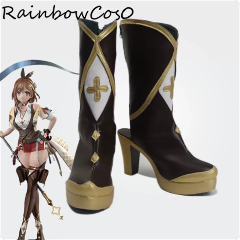 Reisalin Stout Ryza Atelier Ryza Ever Darkness the Secret Hideout Cosplay Shoes Boots Game Anime Halloween W5850