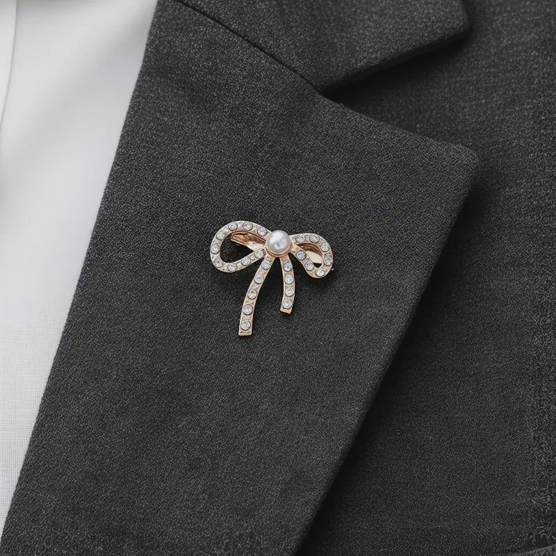 Fashion Shiny Rhinestone Bow Buckle Pearl Tassel Pin Diamond Buckle DIY Garment Shoe Bag Applique Wedding Accessories Gifts