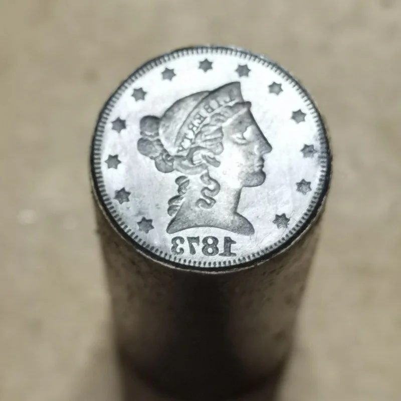 قالب العملة المعدنية للولايات المتحدة 21⁄2 دولارًا قالب "رأس التاجر - النسر الربعي"، المزيد من التاريخ للاختيار #3