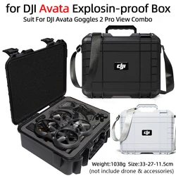 Caja a prueba de explosiones para DJI Avata, estuche de almacenamiento, estuche rígido para gafas DJI Avata, 2 accesorios