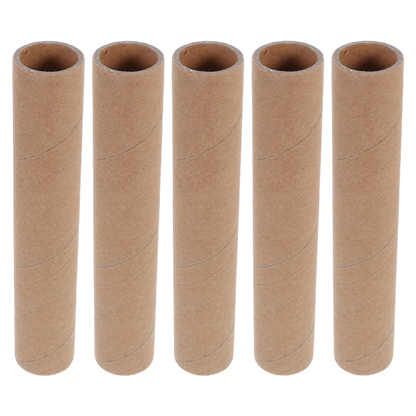

5Pcs Heavy Duty Kraft Cardboard Cylinder Tubes Poster Carrier Tube Round Shipping Tube for Artwork Maps Blueprints Document