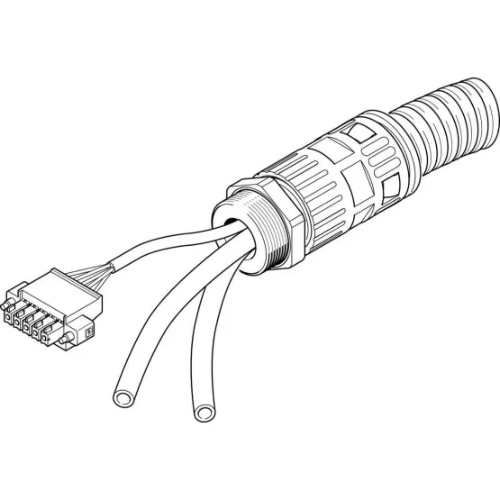 NHSB-A1-10-BLG5-LE5-PU8-2XBB Flexible cables that resist tangling and wear for easy handling connecting cables 1585794