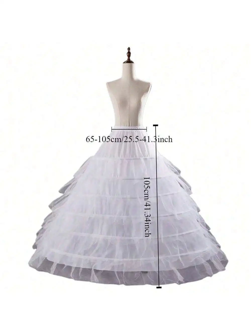Ballkleid Braut Slip Hoop Rock Hochzeit Petticoat Unterrock Krinoline – Detail 11
