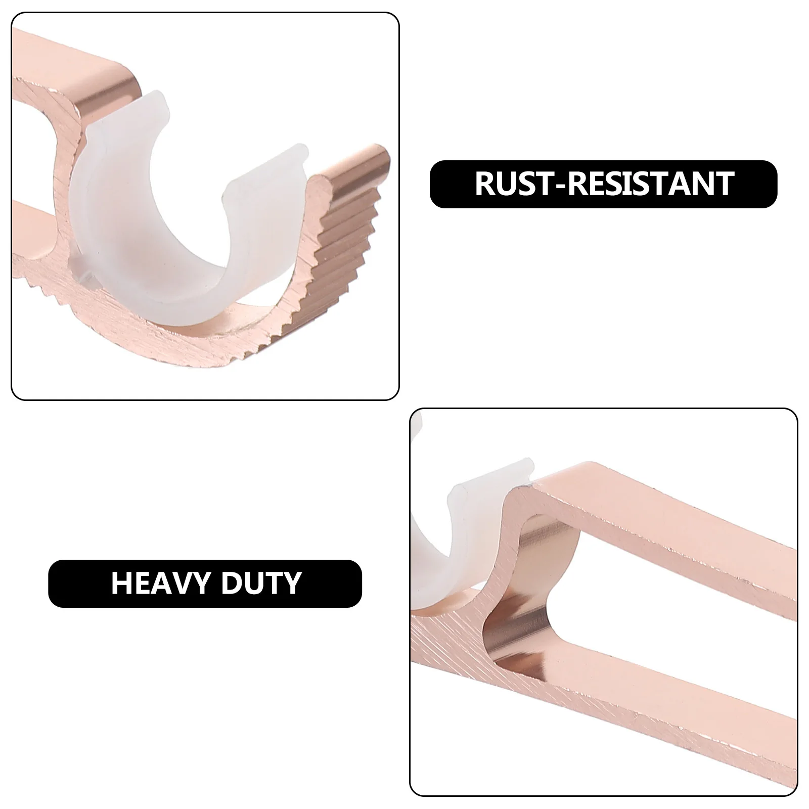 

Curtain Rod Thickened Heavy Duty Aluminum Alloy Curtain Pole Holder for Bedroom Dining Room Living Room Study