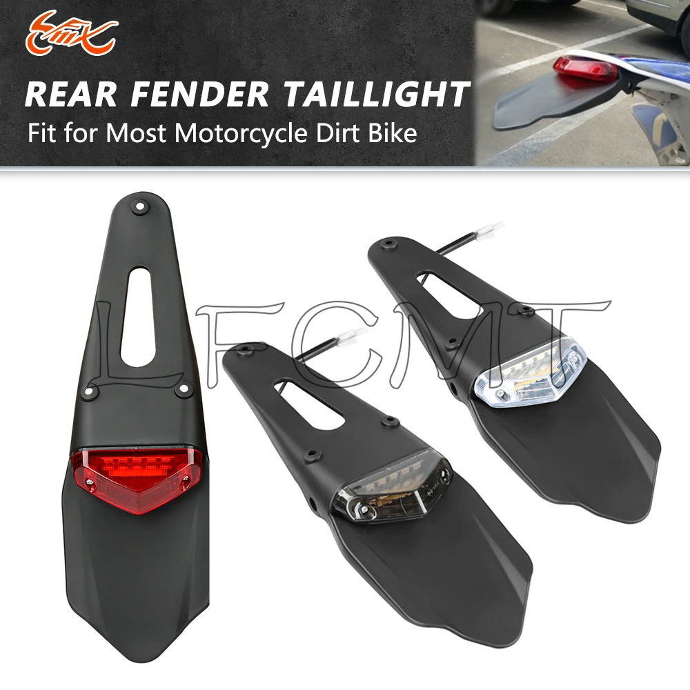 

Универсальный светодиодный задний фонарь для грязевого велосипеда, задний стоп-сигнал на заднее крыло, подходит для Yamaha YZ125 XT250/450F Suzuki DRZ125 DRZ400 KL250 RMZ250