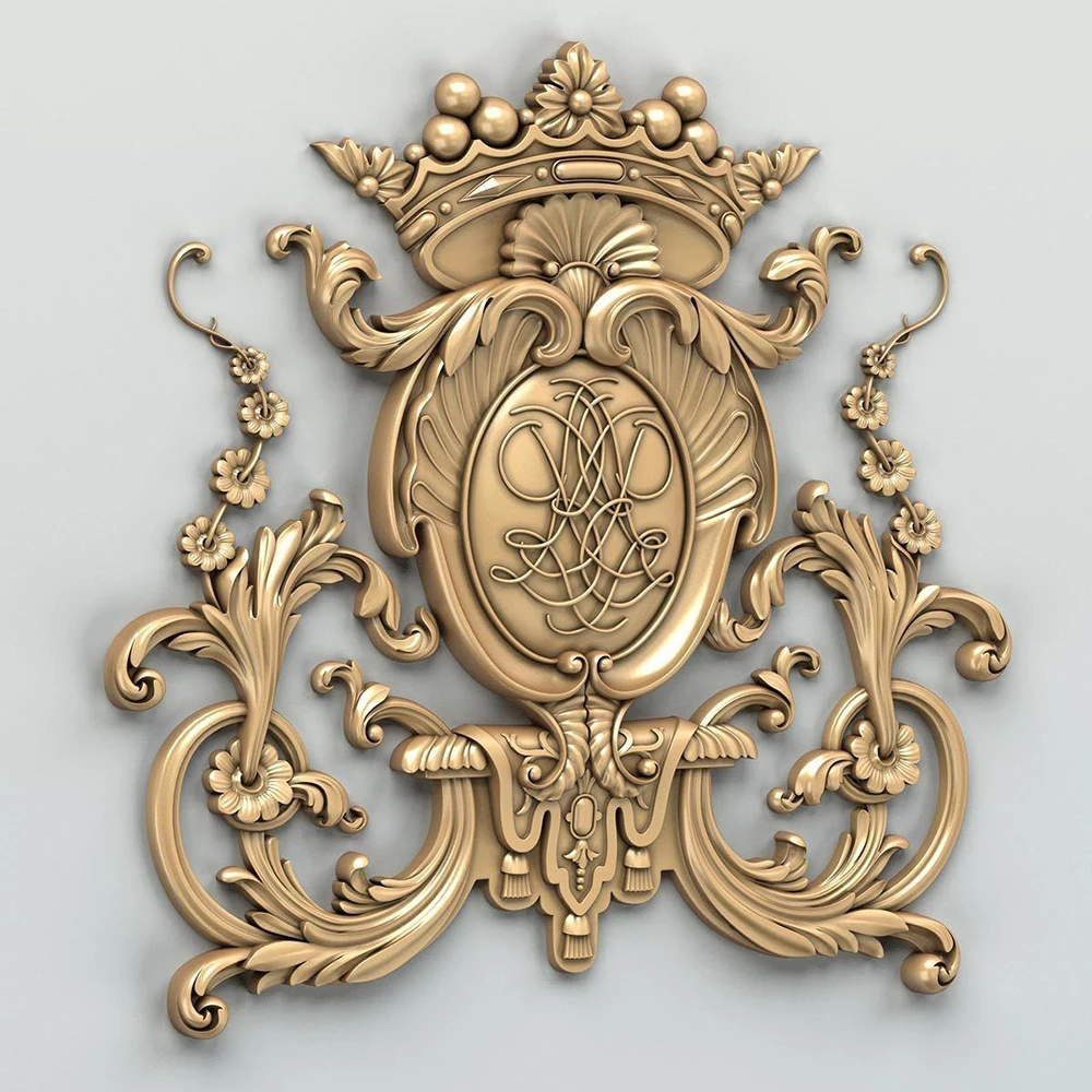 Decalcomanie per mobili in rame battuto Decorazione domestica non verniciata Design in rilievo