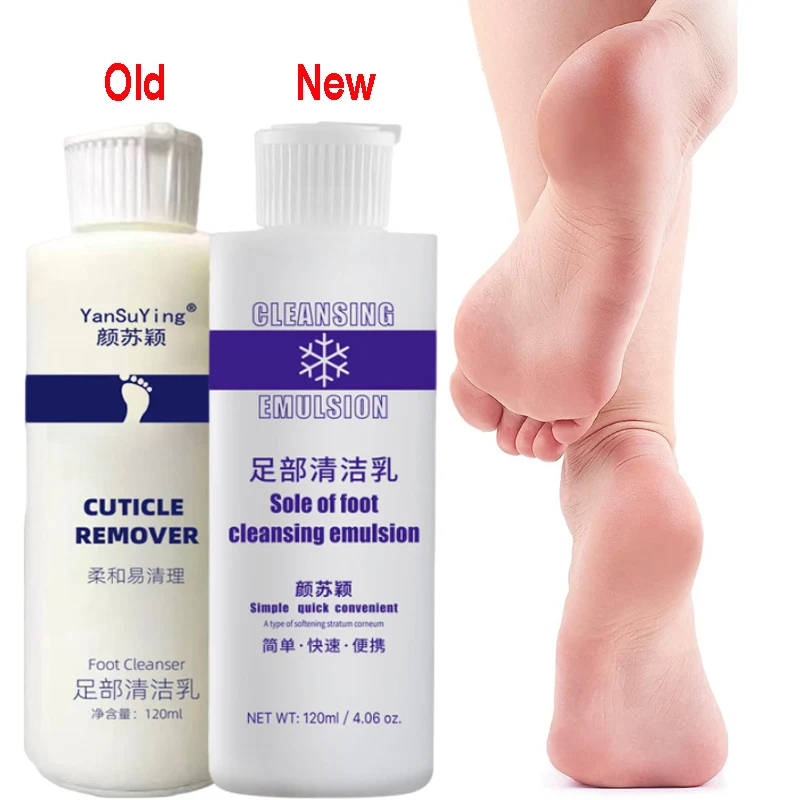 

120ml Foot Exfoliator Softener 7 Seconds Remove Dead Skin & Calluses Foot Mask Anti-Cracked Heel Enhancer Nail Pedicure Kit