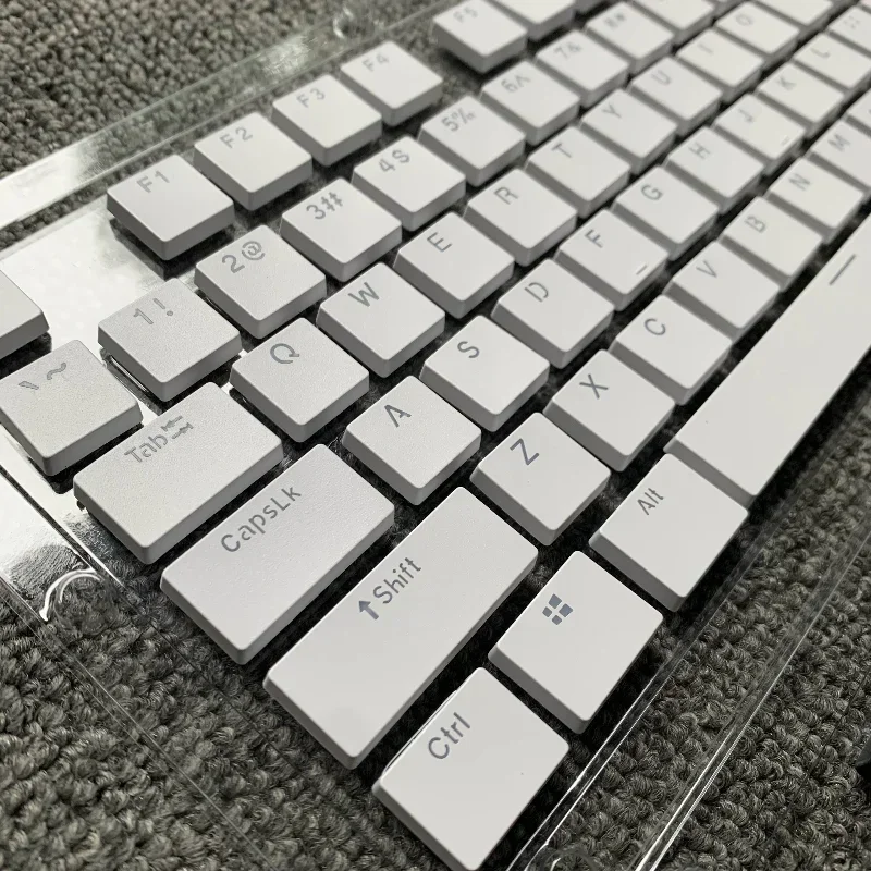 ECHOME MX Low Profile Keycap Custom Ultrathin Black Artisan Keycap Square Flat Cherry Switch Key Cap Mechanical Keyboard Gamer