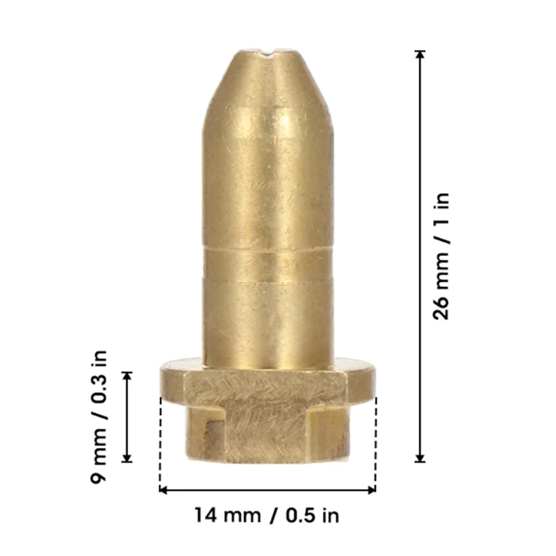 Buse à pression en laiton pour KARCHER 5-7, buse à balle à Impact, buse pistolet à haute pression, fourniture