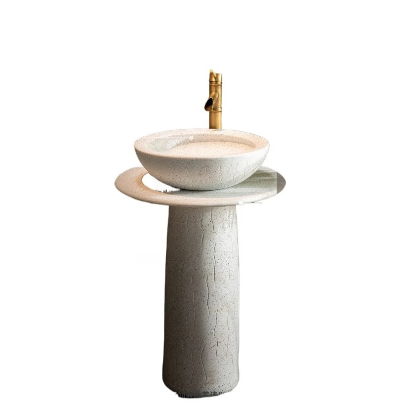 

Ретро колонный умывальник для лица, встроенный балкон, бытовой напольный антикварный умывальник