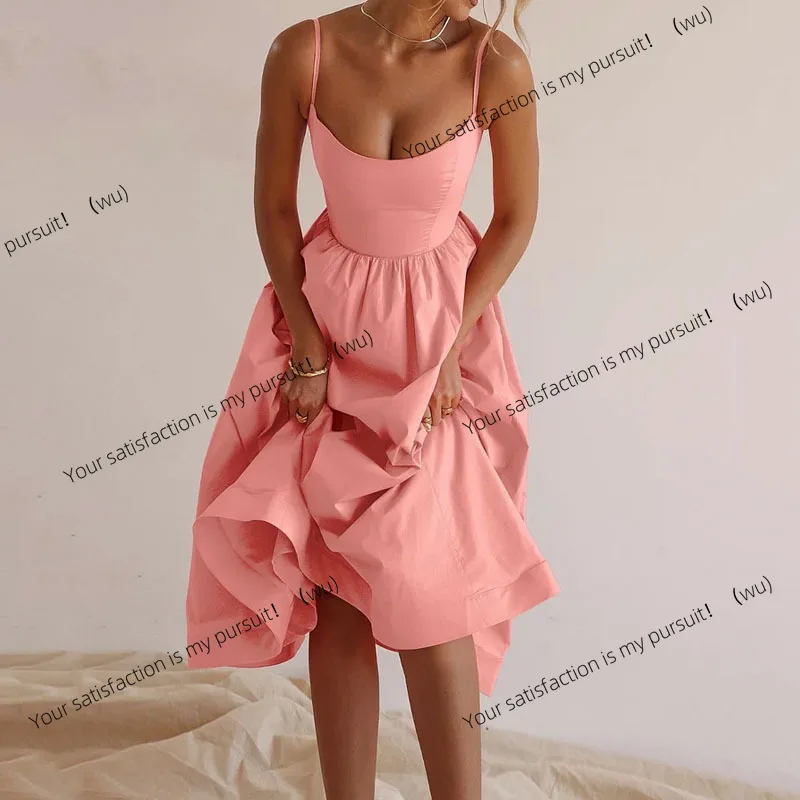 

ZOCI-Женское темпераментное сексуальное облегающее талию с глубоким вырезом на подтяжках, европейское и американское женское платье