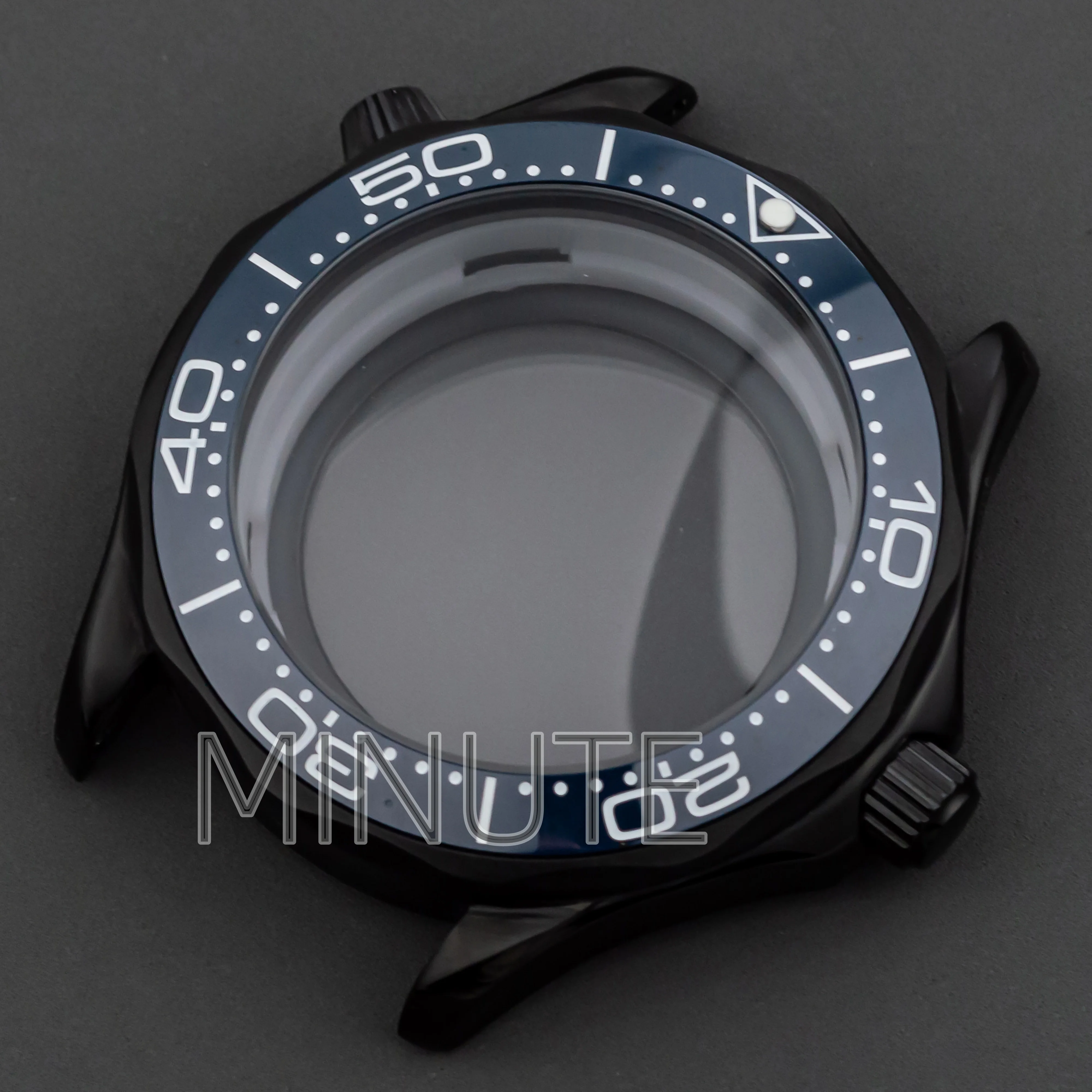 NH35 Case 10bar Waterproof 316L Steel 41mm Watch Case for Seamaster 300 Watch Parts Case+Bezel fit NH35/36 Mechanical Movement