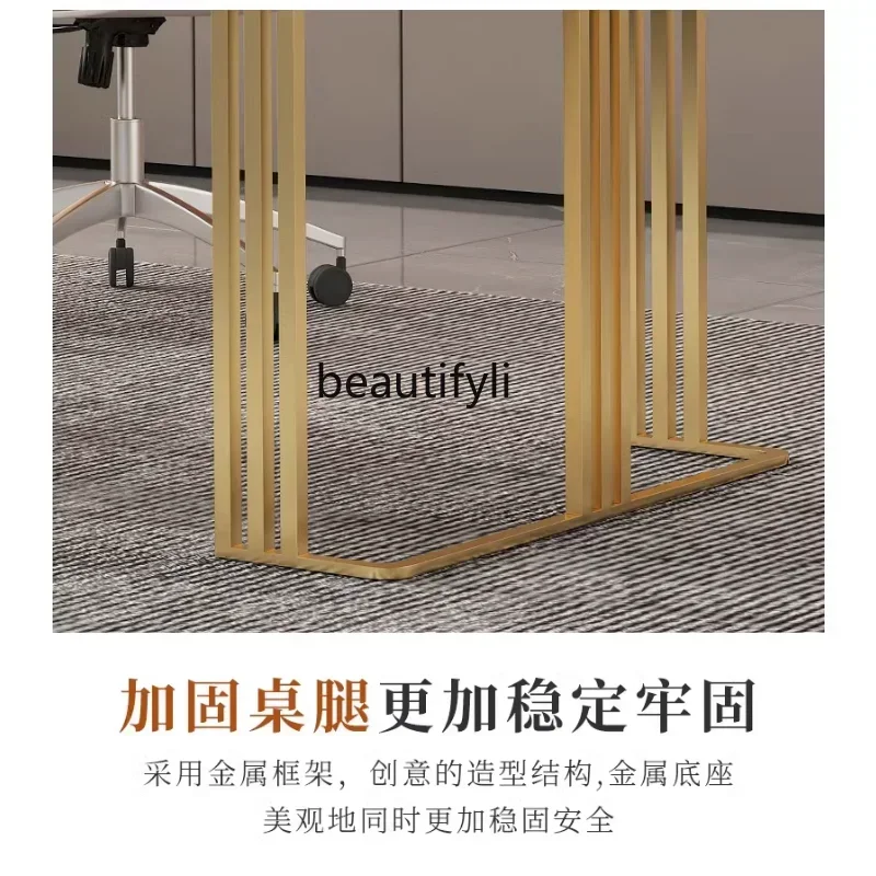 cc182R11 Light Luxury Stone Plate Desktop Computer Desk  Simple Desk Bedroom Writing Desk Simple Table Workbench furniture