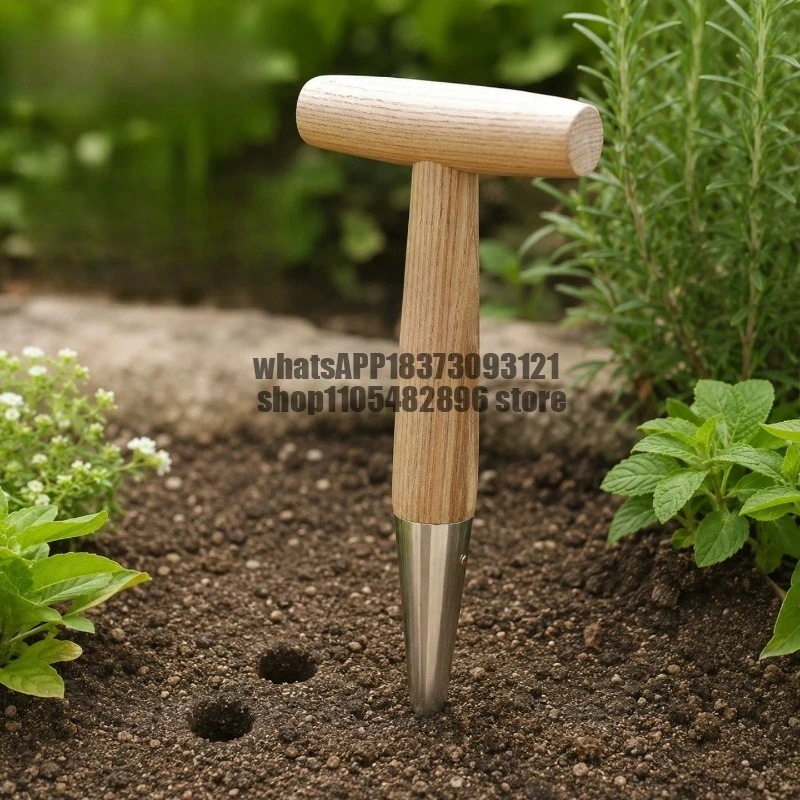 Stainless steel earth excavator and hole driller seed sowing special tool planting