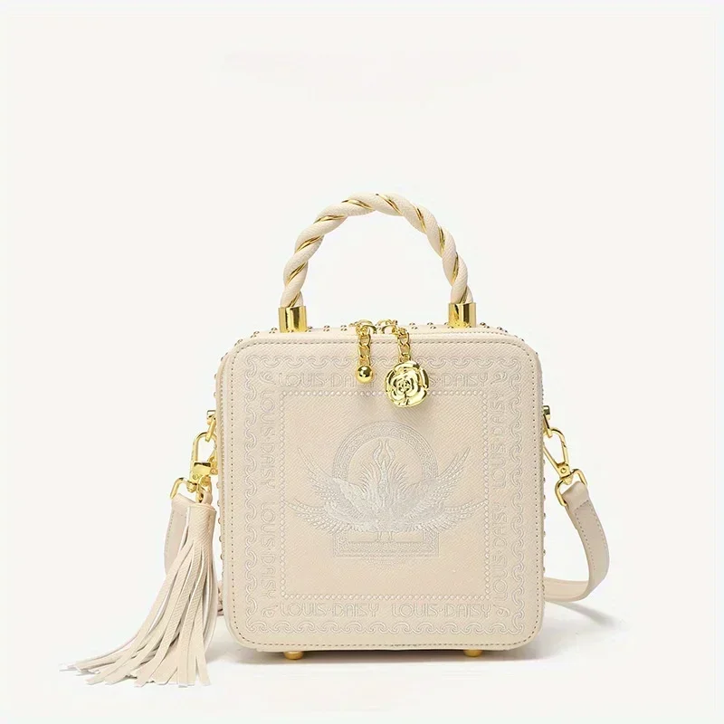 

Fashionable and Versatile Women's Crossbody Bag with PU, Embroidery and Multilayer Design
