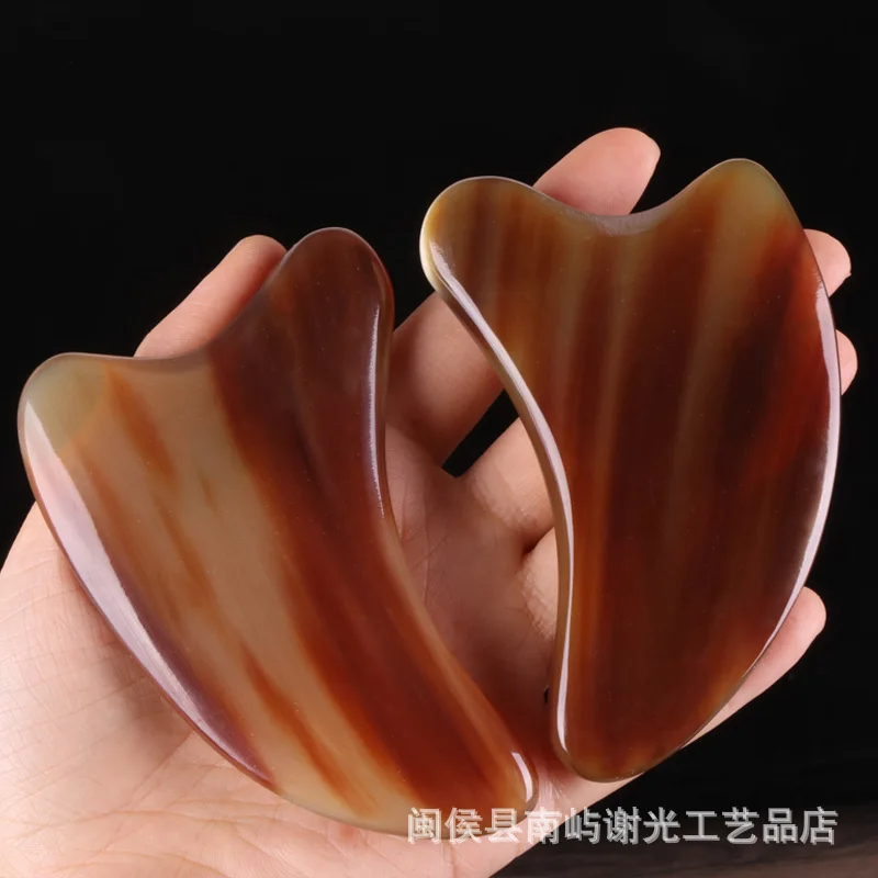 Factory Wholesale Yak Skull Dolphin Board Gua Sha Scraping Massage Tool Import Pull Tendons Stick Facial Female Face Beauty Bar