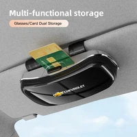 Parasol para coche, estuche para gafas de sol, soporte para gafas para Chevrolet Cruze Sonic Silverado Trax Bolt Spark Tahoe Z71 Aveo Impala Malibu