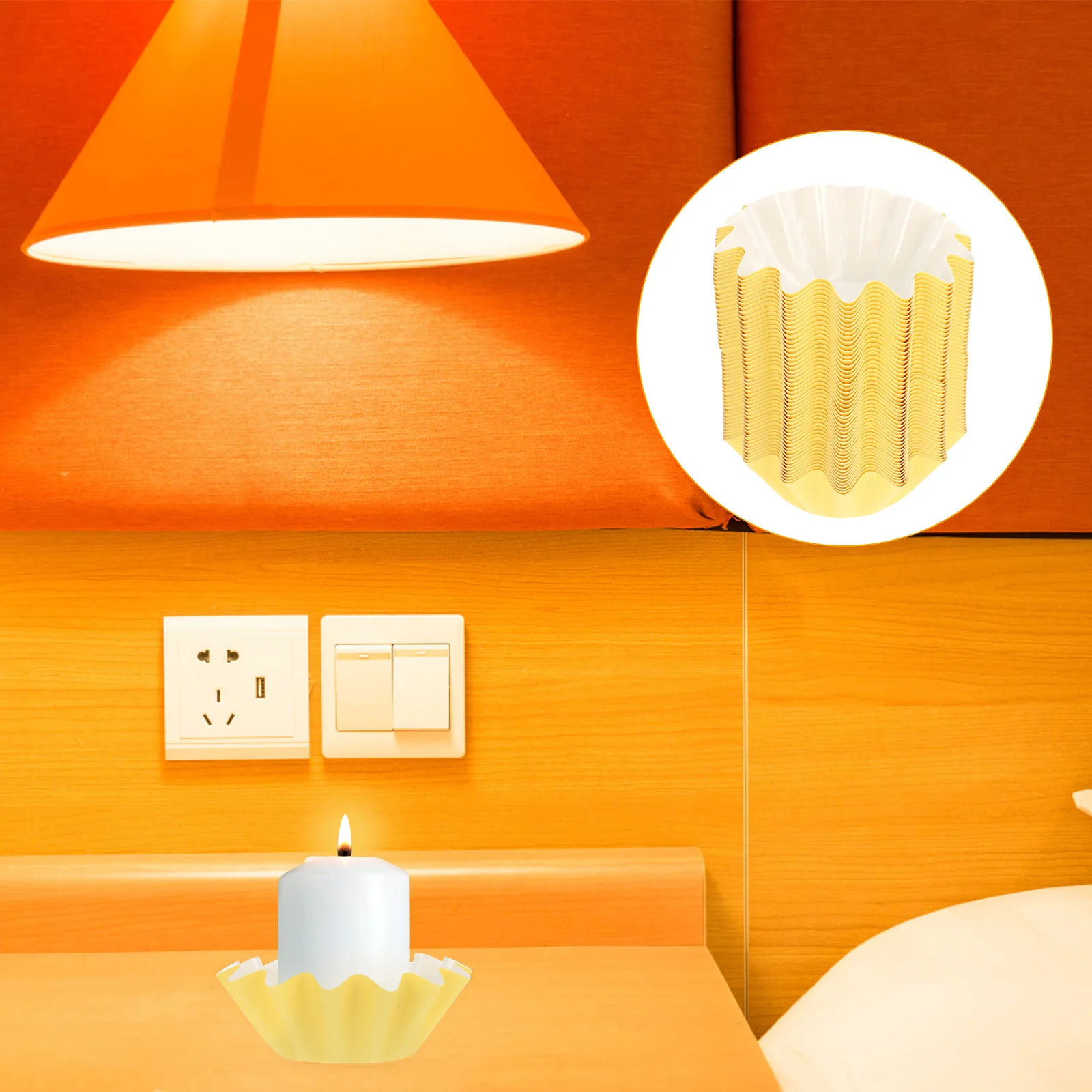 50 Pcs Melts Warmer Liners Tray Heater Wax Plate Heating Aromatherapy for Warmers Burner