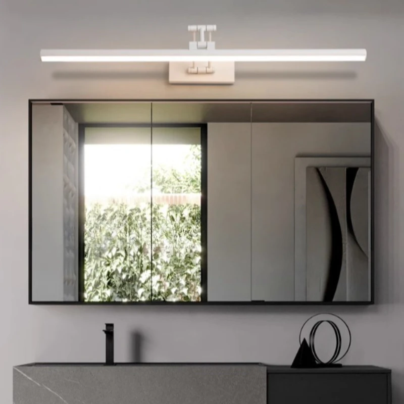 Iron LED Mirror Front Lamp Modern Minimalism Mirror Light Bedroom Bathroom Living Room Lighting Lamps Tricolor Decoration Lights - view 4