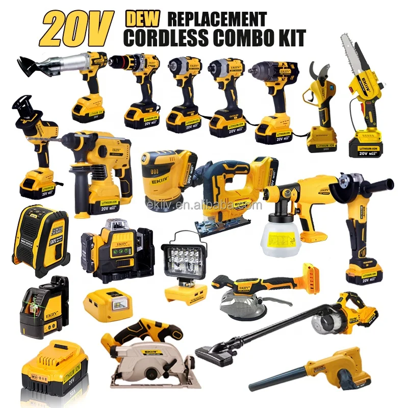 EKIIV power drill tools combo kit cordless combo 20-v max lithium ion cordless combos kits