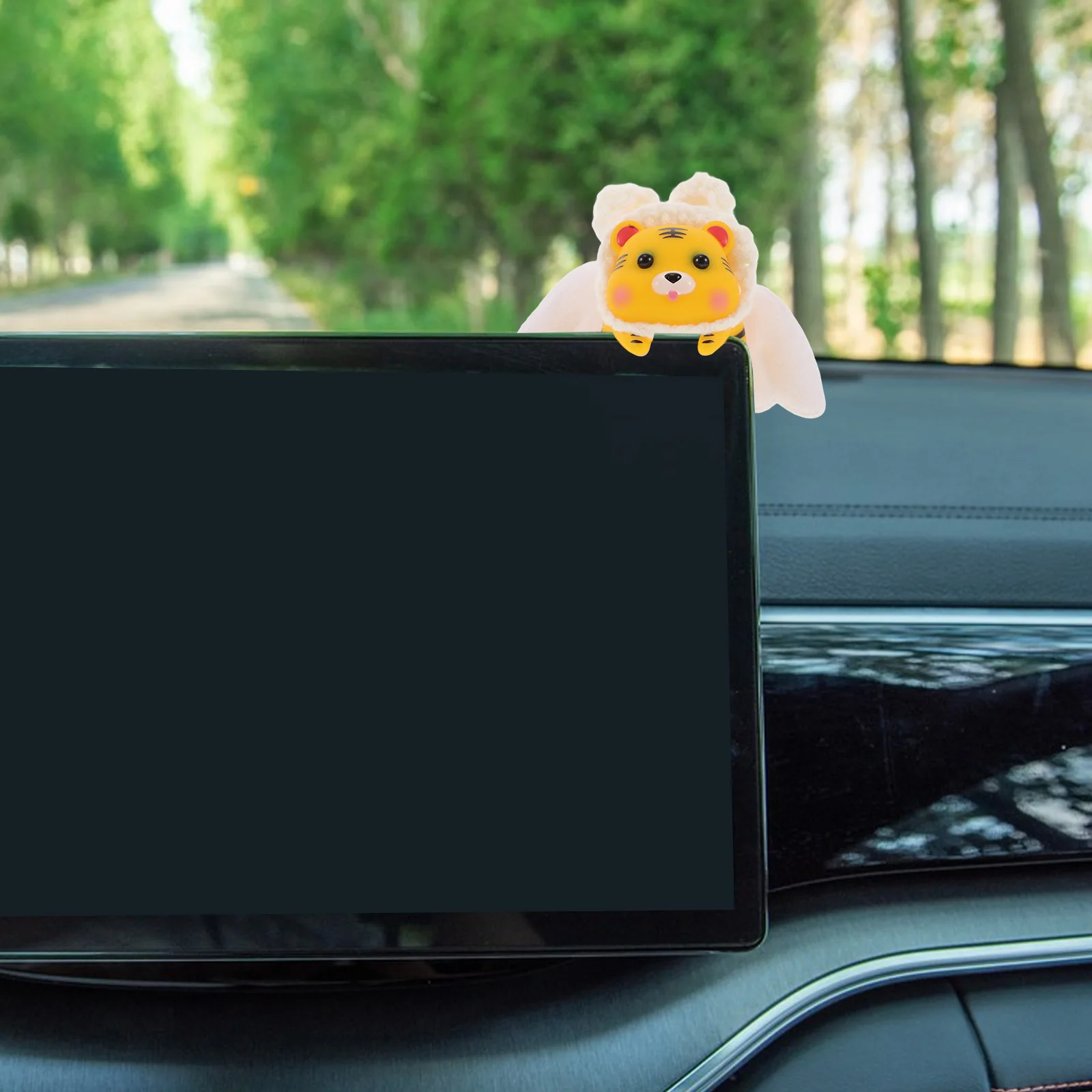 

Cute Tiger Car Dashboard Ornament Unique Design Easy Clean Car Interior Decoration for Dashboard Cute Decoration