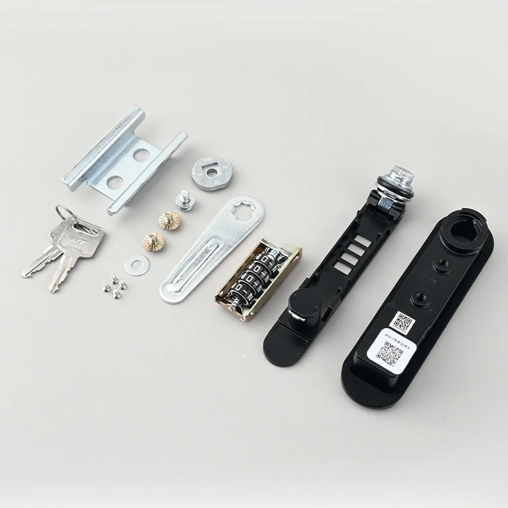 Four Character Password Lock in Alloy with Key Backup for Cabinets Electrical Boxes and Metal Panel Door Security Use