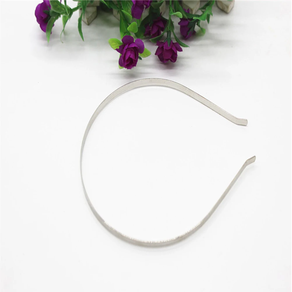 

6 Pcs Pure Metal Hair Hoop Women Silver DIY Bands Simple Accessories Girls Hairbands Stylish Durable Long Lasting Use