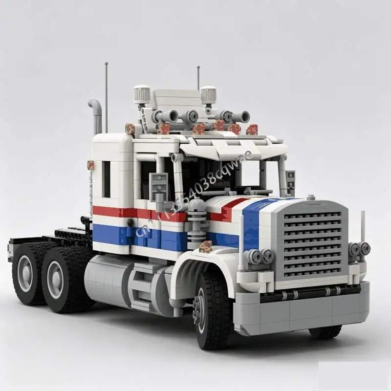NEW 2638 PCS Highway Rig XL Truck Model Custom Puzzle Vehicle Building Blocks DIY Assembly Creative Educational Toy Gift Display