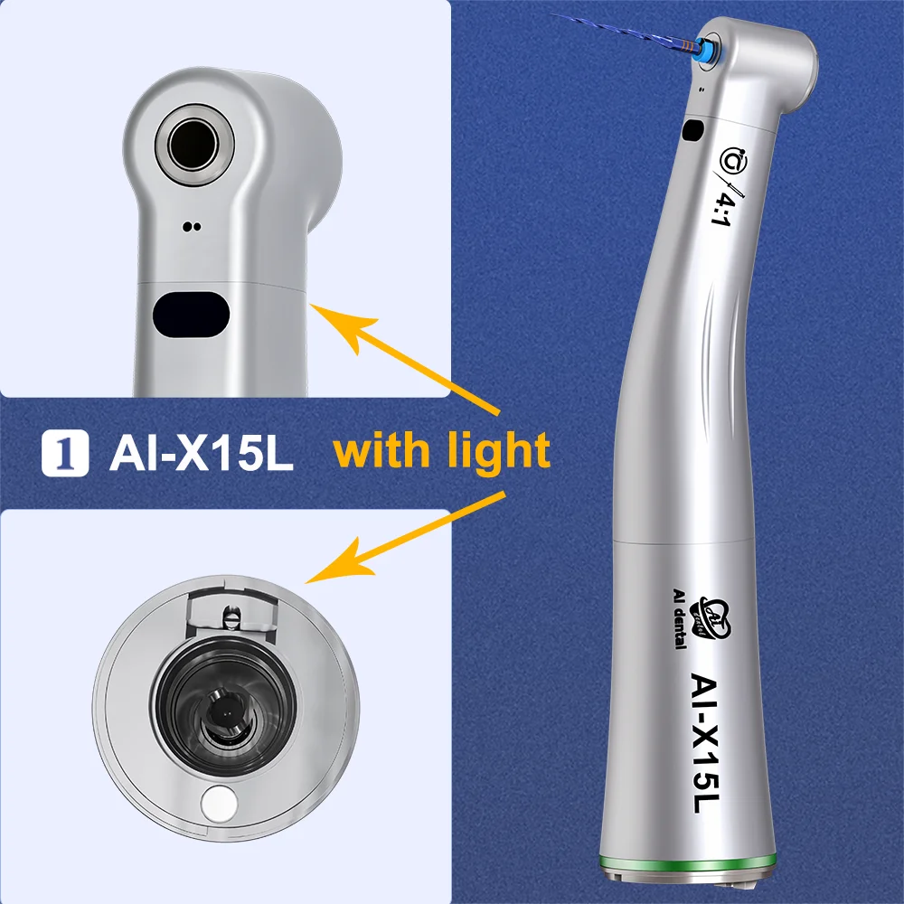 Dental-Handstück mit niedriger Geschwindigkeit und Winkelstück aus Glasfaser AI X-Serie X95L/X25L/X15L/X65L
