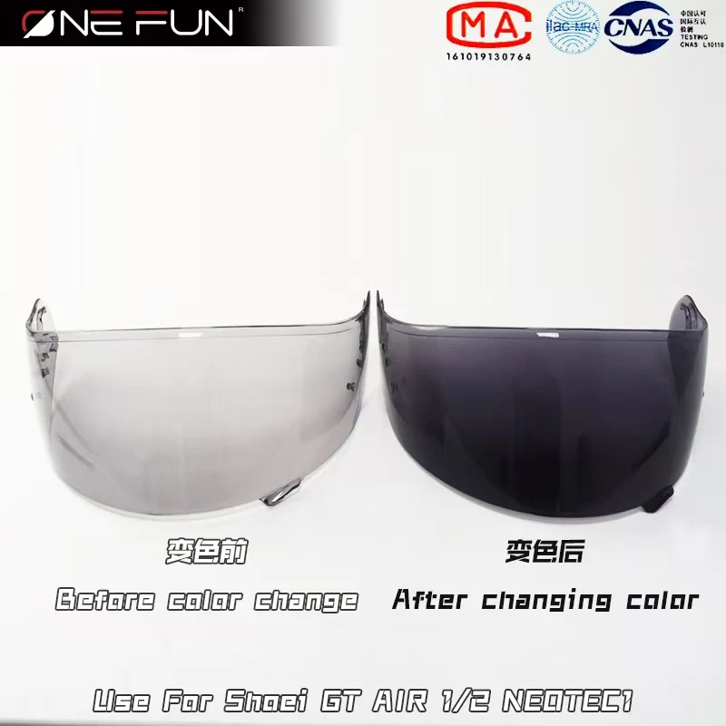 Glamster Helmet Visor For Shoei Glamster CPB-1V Photochromic Helmet Lens Mask Black Rainbow sliver Shield Visor