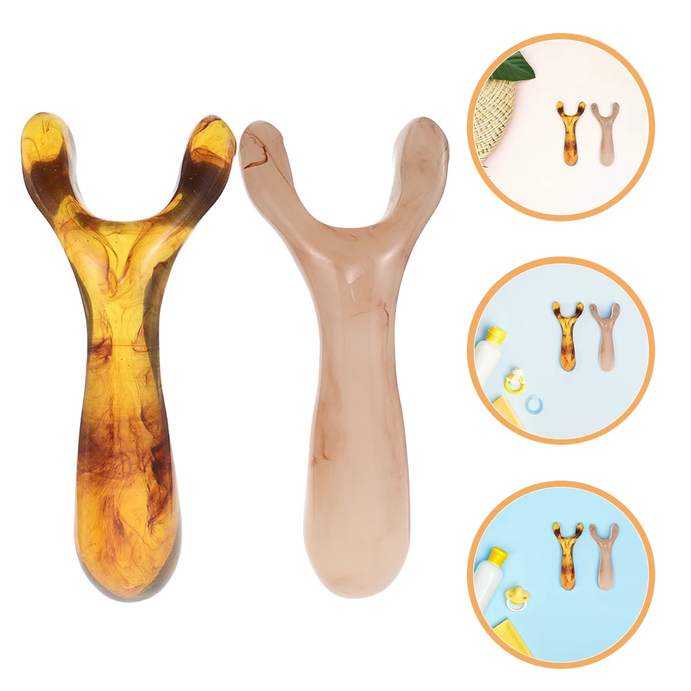 

4pcs Resin Nose Bridge Scraper Scalp Massager Acupoint Head Face Massage Portable Manual Facial Nose Scraper For Beauty Salons