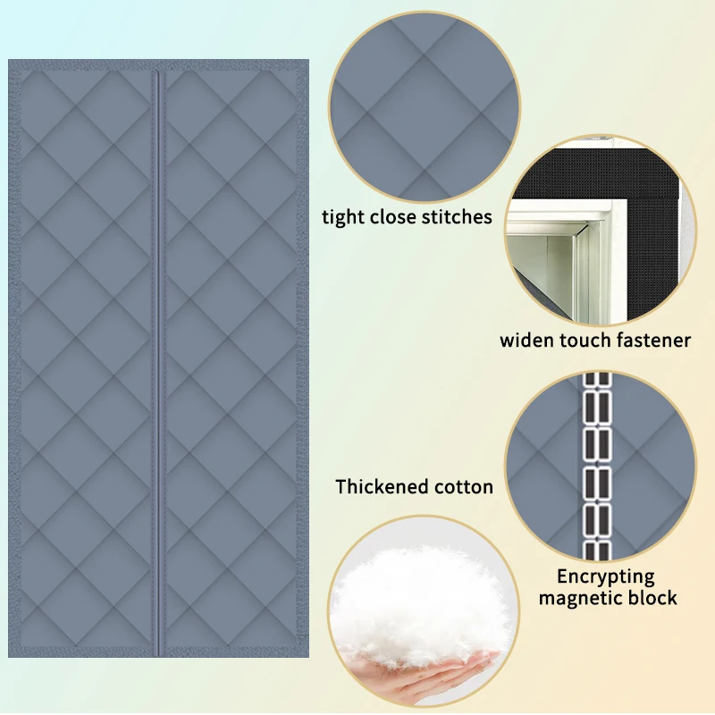 باب قطني شتوي، ستارة، سميكة، تكييف هواء منزلي، عزل حراري، ستارة تقسيم مقاومة للرياح، مقاومة للرياح