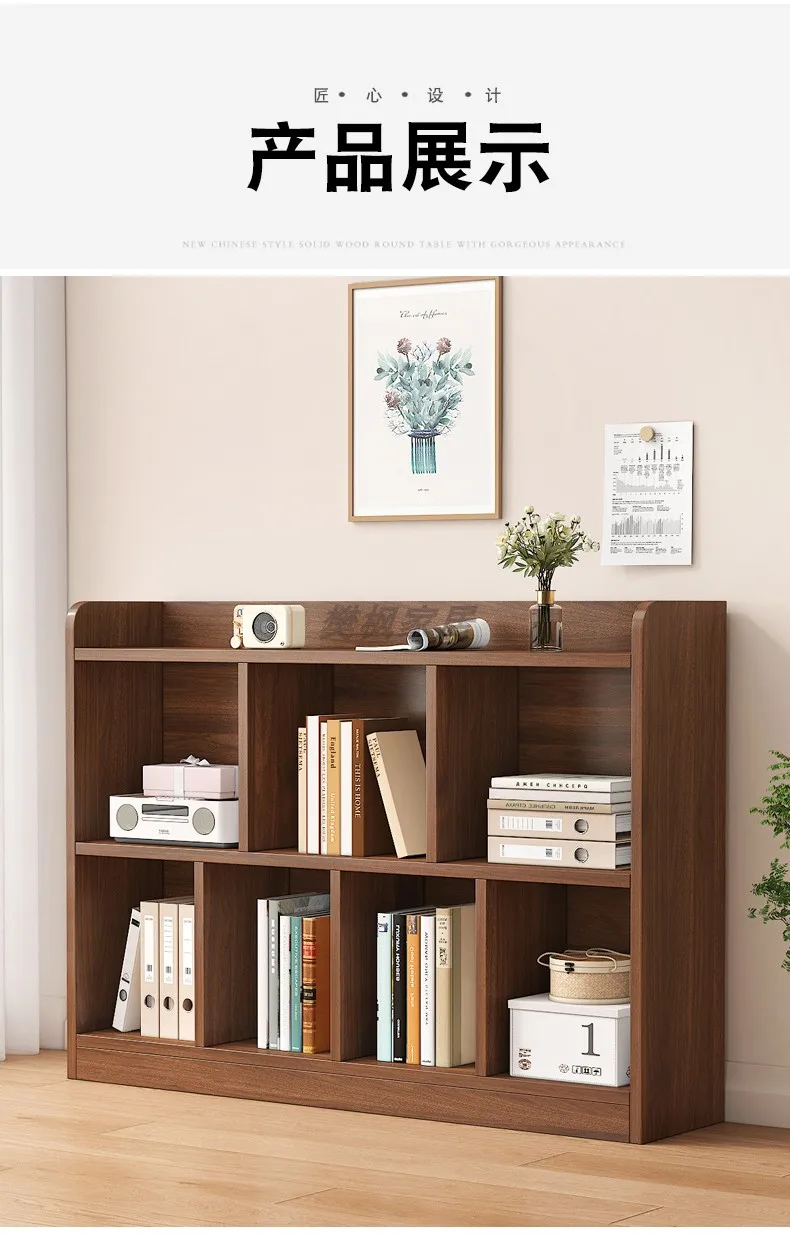 Wooden Wooden Bookcases Luxury  Design Save Space Irregular Display Cheap Book Shelf Accessories Librero Furniture