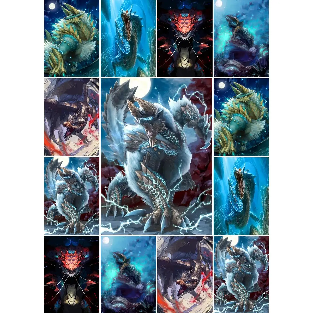 Monster Hunter World-póster de Gaming exclusivo, impresión de alta calidad, decoración artística de pared vibrante para jugadores