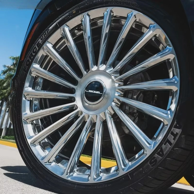

Custom Forged Spokes Aluminum Alloy Polish Chrome Wheels Rim Silver 5x114.3 5x120 5x130 17 18 19 20 21 22 23 24 26 Inch