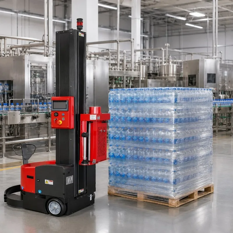 Electric Pallet Stretch Wrapping Machine Packing Line Use Customized Secure Film Clamping Efficient Industrial
