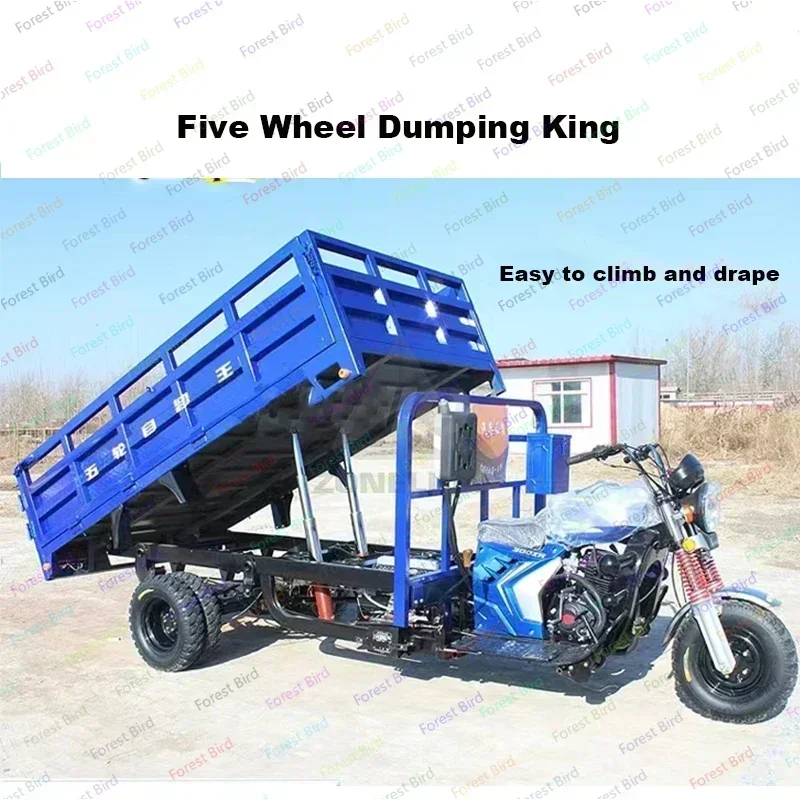 Heavy Duty Adult Truck 3 Wheel Cargo Gasoline Agricultural Tricycle