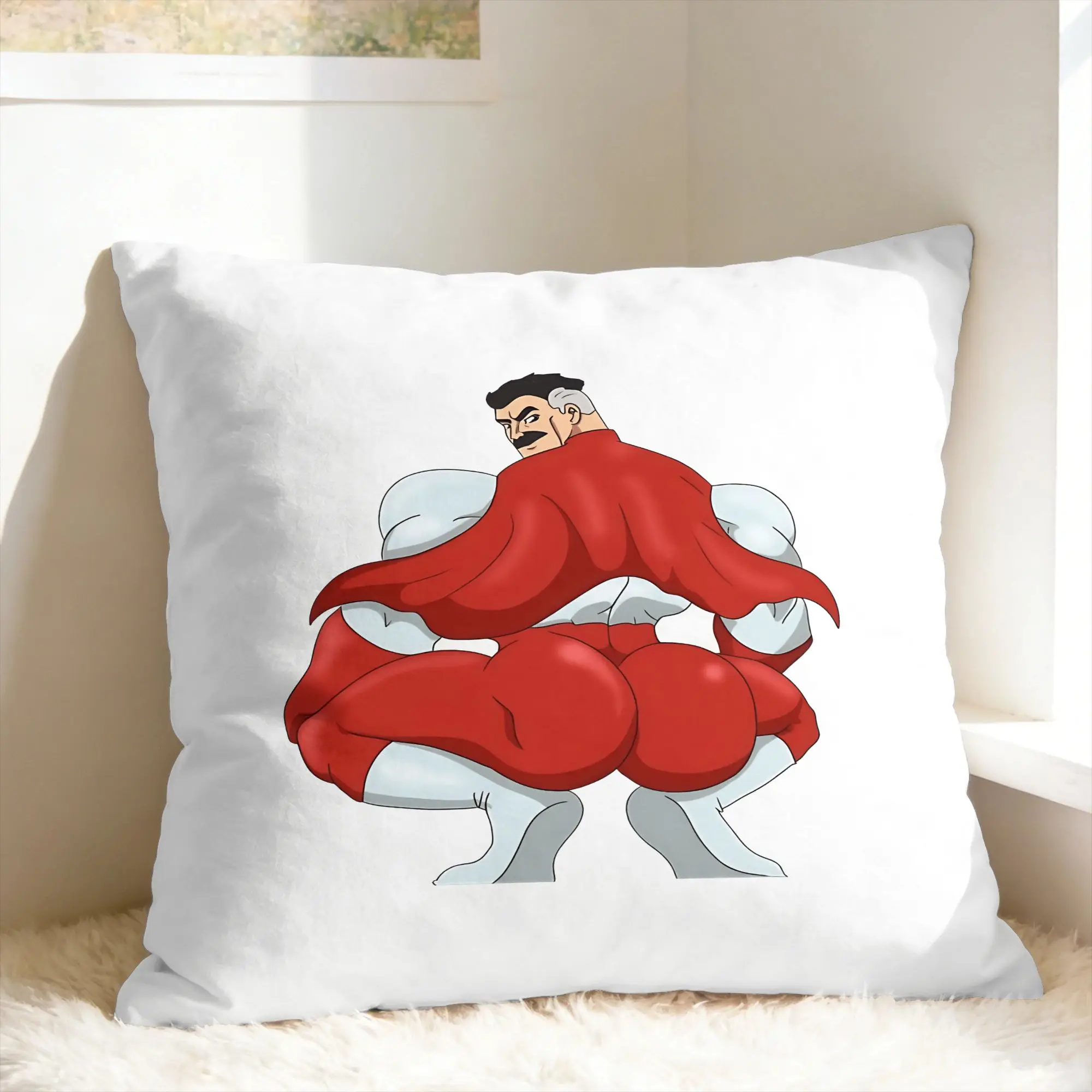 Comic I-Invincible Hero Omni Man Pillow Cover  Funny Pillow Case For Living Room Bed Chair Soft Pillowcases Gift Idea