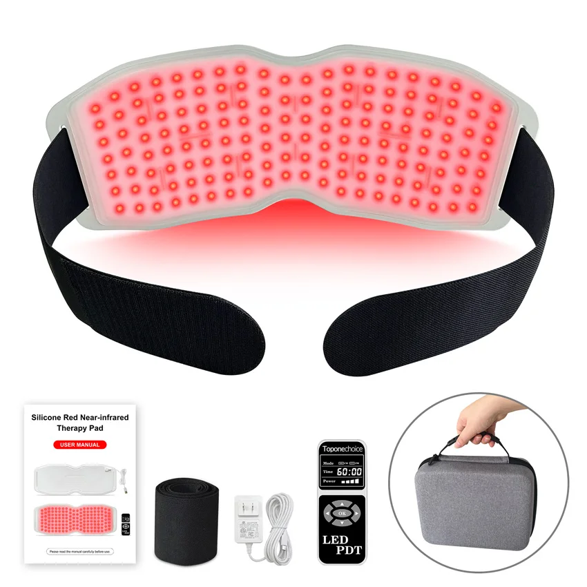 Toponechoice Red＆Infrared Light Therapy Belt 940nm 850nm 660nm Back Waist Pain Relief Burn Fat Wrap Slimming Machine Heat Pad