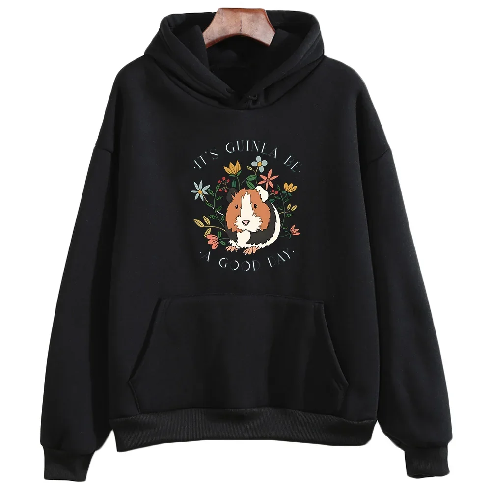 Cute Guinea Pig Graphic Hoodie Women/men Aesthetic Clothing Autumn Winter Fleece Sweatshirt Casual Long Sleeve Sudadera Tops