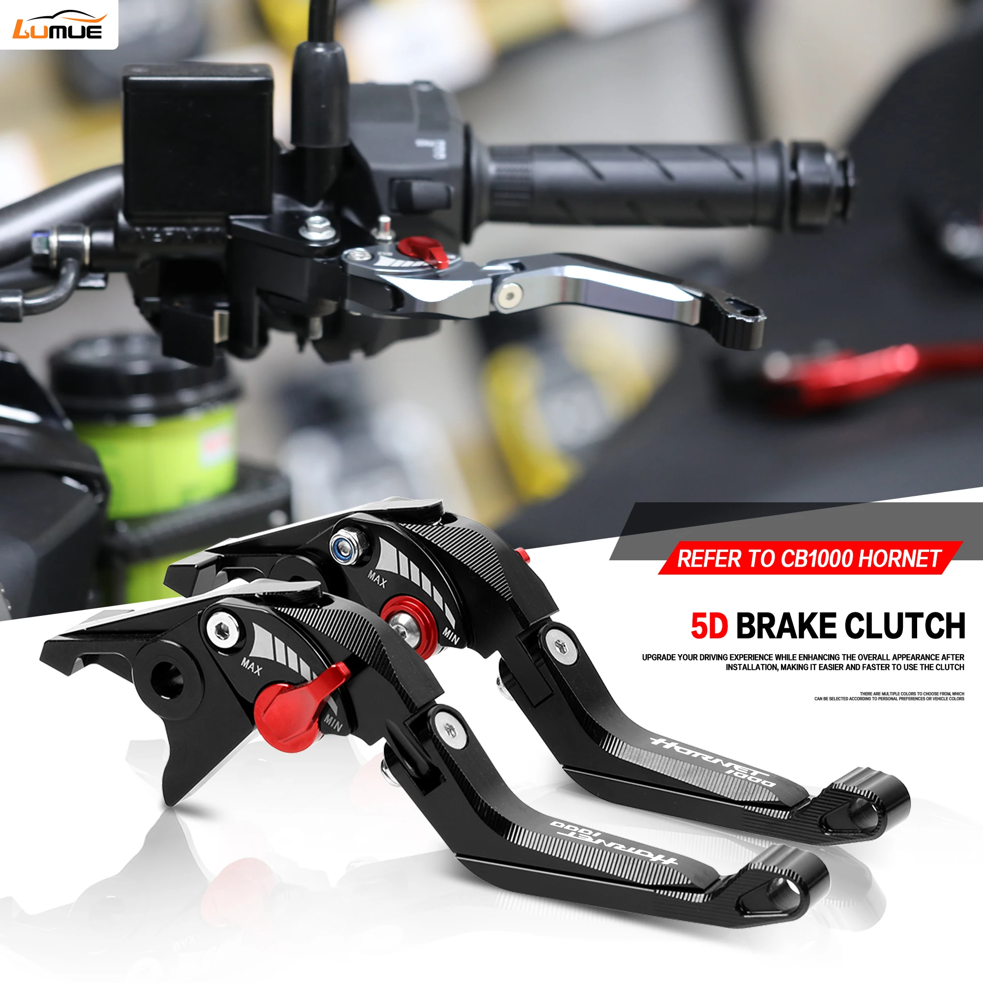 

CNC 5D Brake Clutch Levers For Honda CB1000 Hornet 2025 Adjustable Clutch Brake Lever CB1000 Hornet
