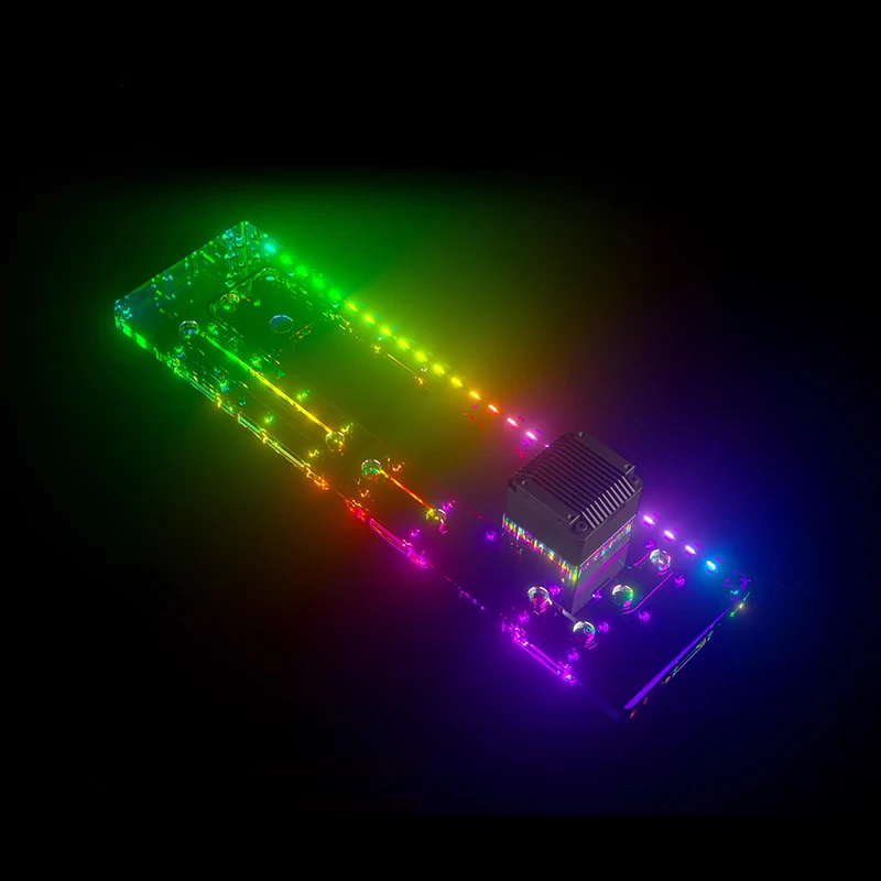 Bykski Distro Plate Reservoir For Phanteks NV7 Computer Case,Transparent , Water Cooling Rectangle Tank,RGV-PHA-NV7-P