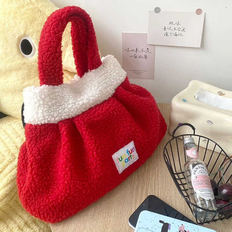 Cute Plush Handbag Christmas New Year Lucky Bag Autumn/Winter New Collection