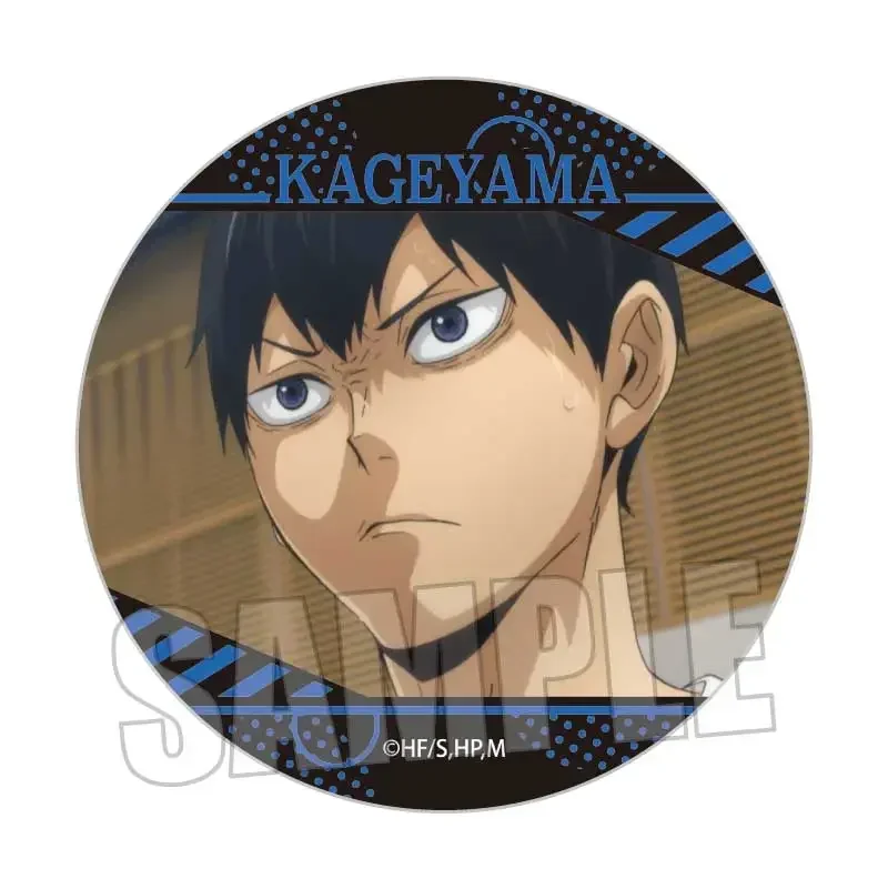 57MM Anime Haikyuu!! Miya Osamu miya atsumu Kotaro Bokuto Tobio Kageyama Shoyo Hinata Cosplay Metal Badge Xmas Gift Cartoon