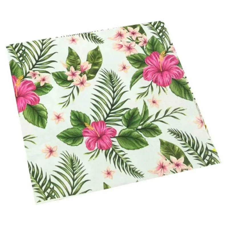 20pcs Colourful Napkins Printed Square Paper Napkins Party Floral Facial Tissue Hotel Wedding Table Setting Paper Placemats