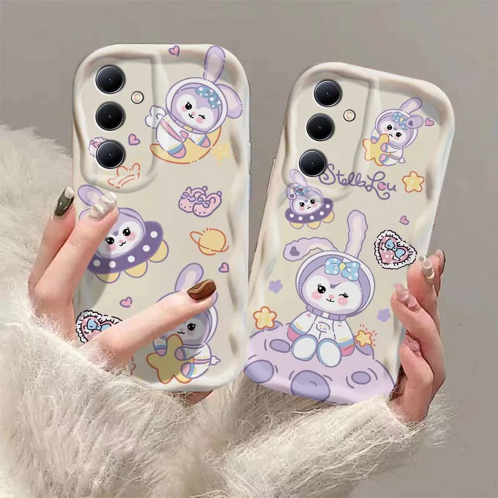 Disney StellaLou 3D Wave Case For Xiaomi Mi 14 12 12T 11 Lite Poco M6 X6 X5 X4 F4 X3 M3 Pro 4G 5G Soft Silicone Cover