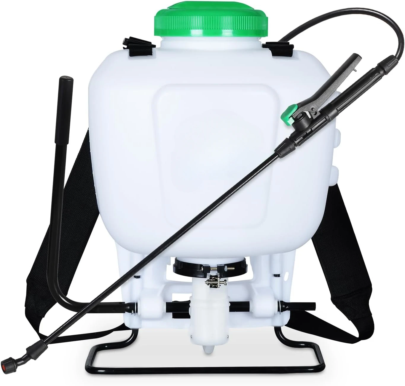 

4-Gallon Sprayer with Padded Shoulder Strap for Pests & Weeds, Watering Garden, and Spraying Plants, in Translucent White