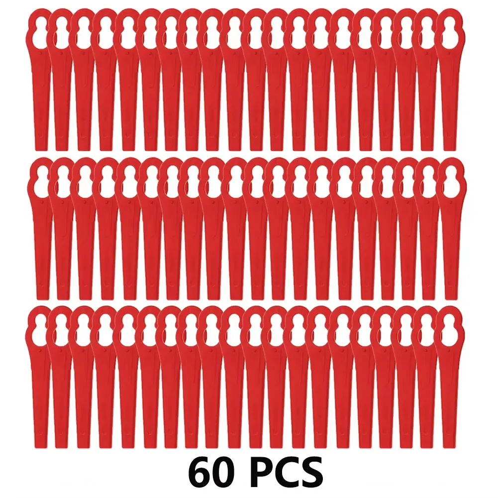 60–120 Stück Kunststoff-Schneidklingen für elektrische kabellose Rasentrimmer, Rasentrimmer-Werkzeug, Rasentrimmer-Klingen, Ersatz-Gartenwerkzeug