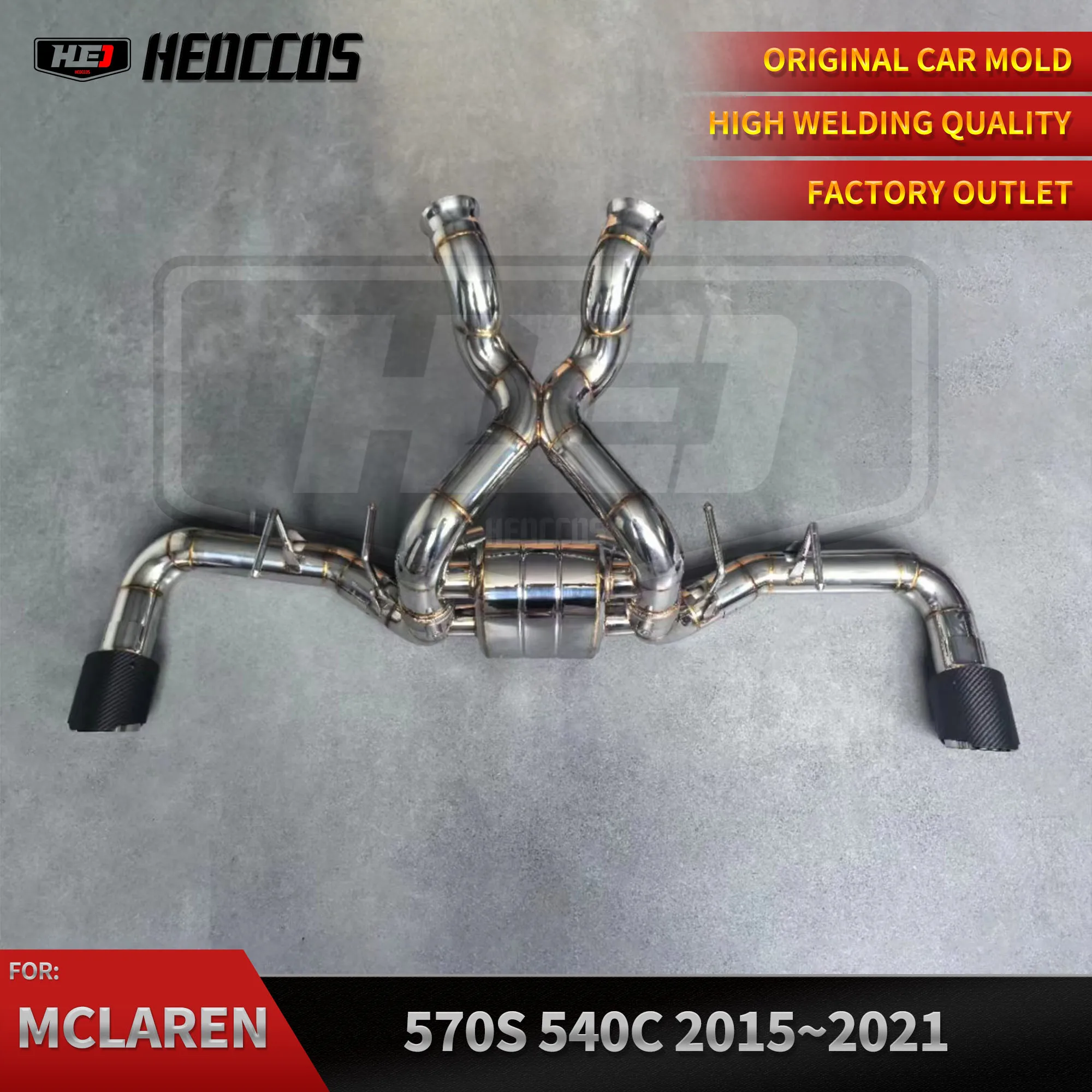HEO High Quality Catback Exhaust Valvetronic Sports Exhaust System For Mclaren 570s 570gt 540c Muffler Pipe